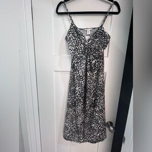 H&M Monochrome Abstract Maxi Dress